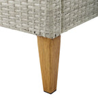 Ensemble de canapé 3 pièces en osier d'extérieur Crosley Capella - 33H x 80W x 132P