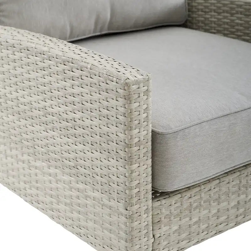 Ensemble de canapé 3 pièces en osier d'extérieur Crosley Capella - 33H x 80W x 132P