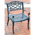 Crosley Sedona Cast Aluminum Arm Chair in Charcoal Black Finish (Set of 2)