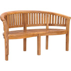 Banc double de jardin et de terrasse en teck Chic Teak Peanut