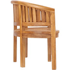 Banc double de jardin et de terrasse en teck Chic Teak Peanut