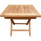 Table d'appoint pliante en teck d'extérieur Seven Seas en bois de teck pour patio
