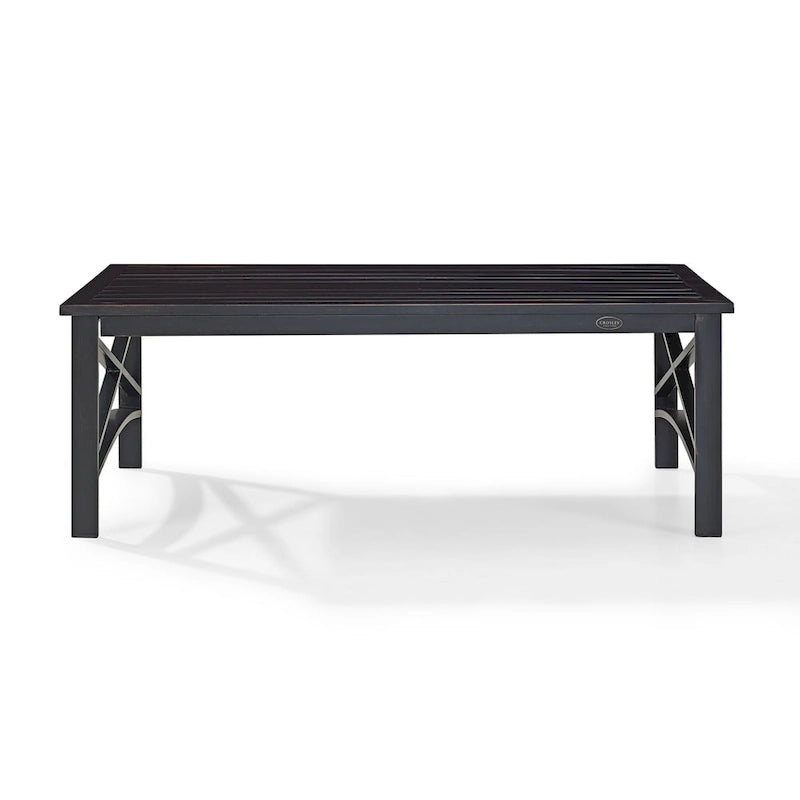 Table basse Crosley Kaplan en bronze huilé