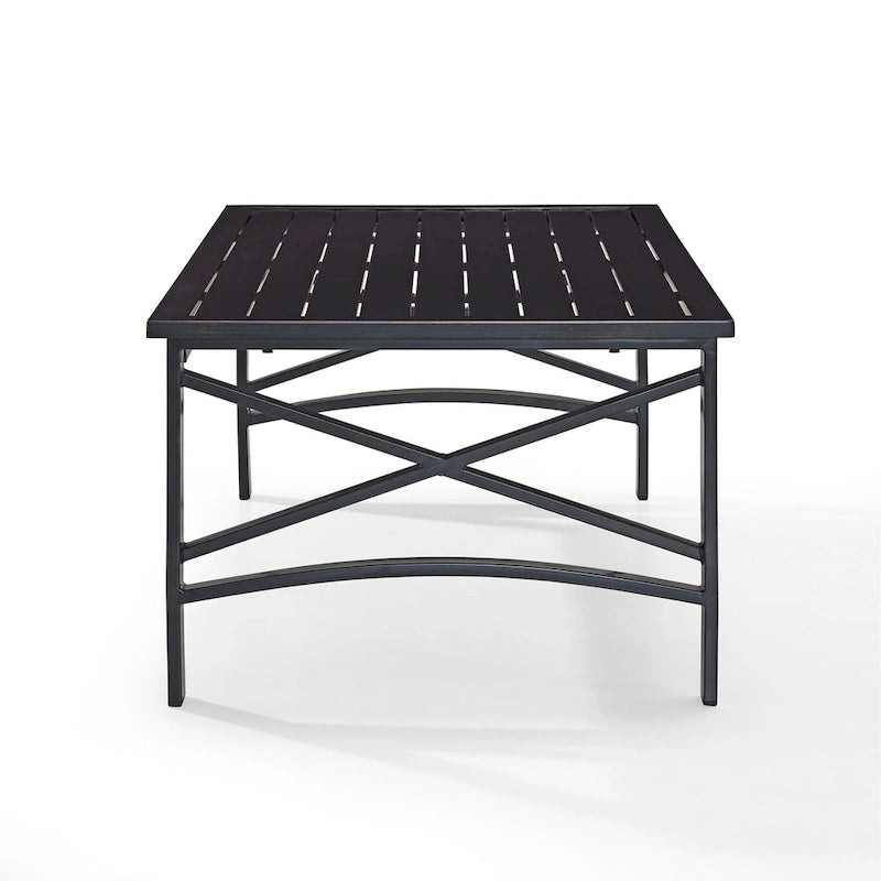 Table basse Crosley Kaplan en bronze huilé