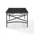 Table basse Crosley Kaplan en bronze huilé