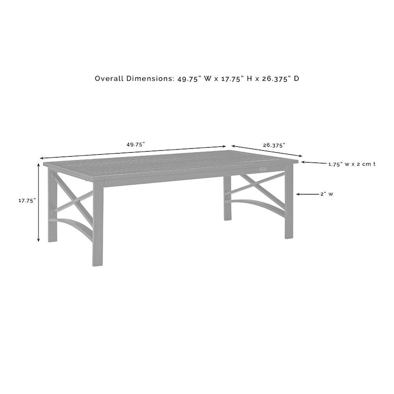 Table basse Crosley Kaplan en bronze huilé