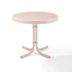 Table d'appoint rétro en métal Crosley rose