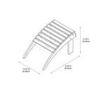 Gavil Teck Ottomane Adirondack