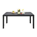 Table basse Maypex d'extérieur en lattes d'acier