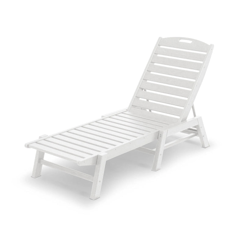 Chaise longue empilable d'extérieur POLYWOOD Nautical