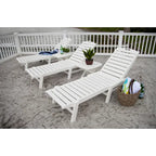 Chaise longue empilable d'extérieur POLYWOOD Nautical