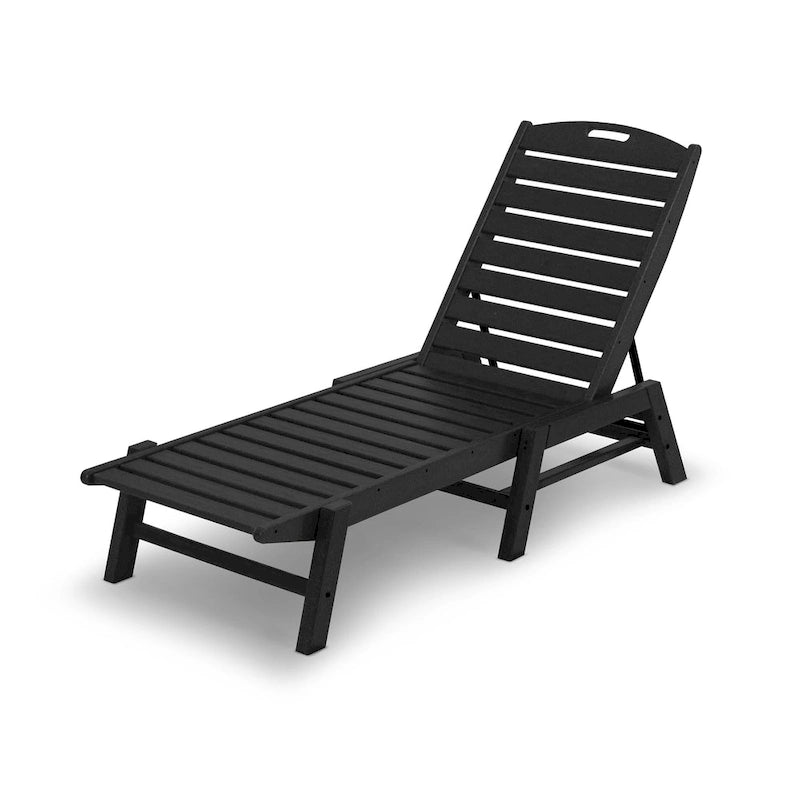 Chaise longue empilable d'extérieur POLYWOOD Nautical