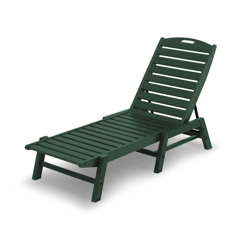 Chaise longue empilable d'extérieur POLYWOOD Nautical