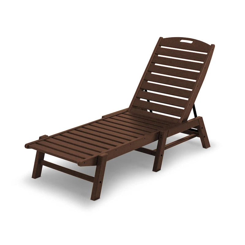 Chaise longue empilable d'extérieur POLYWOOD Nautical