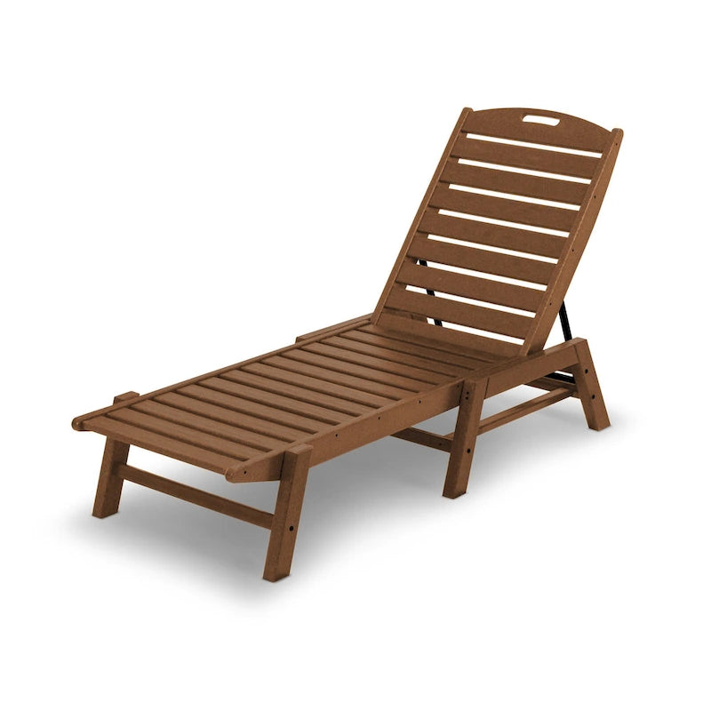 Chaise longue empilable d'extérieur POLYWOOD Nautical