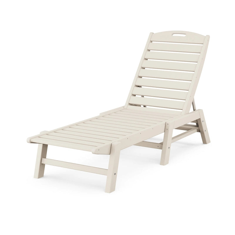 Chaise longue empilable d'extérieur POLYWOOD Nautical