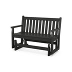 Banc planeur de jardin extérieur traditionnel POLYWOOD de 48 pouces