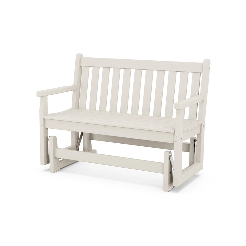 Banc planeur de jardin extérieur traditionnel POLYWOOD de 48 pouces