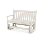 Banc planeur de jardin extérieur traditionnel POLYWOOD de 48 pouces