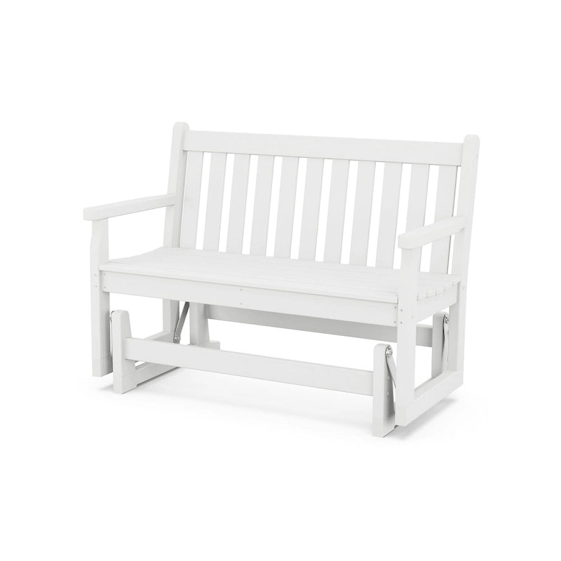 Banc planeur de jardin extérieur traditionnel POLYWOOD de 48 pouces