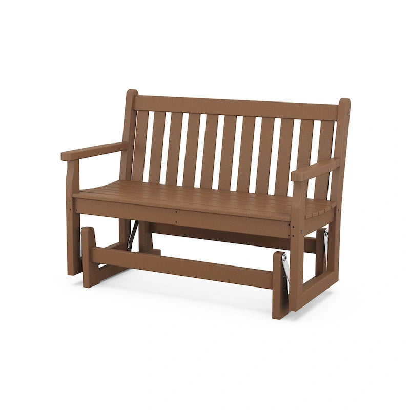 Banc planeur de jardin extérieur traditionnel POLYWOOD de 48 pouces