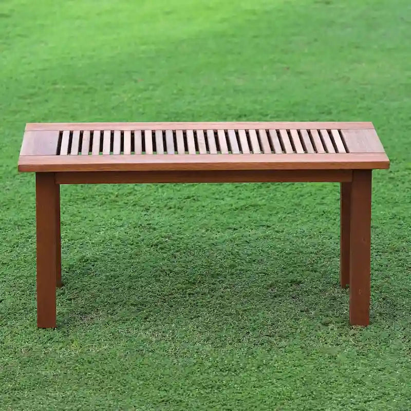 Table basse d'extérieur en bois de teck Surfside par Havenside Home