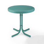 Table d'appoint en métal rétro Crosley bleu Caraïbes