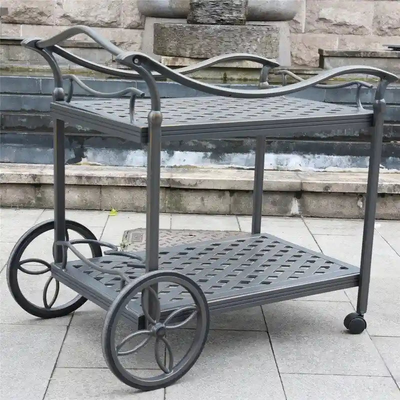 Chariot de service Ventura en fonte d'aluminium