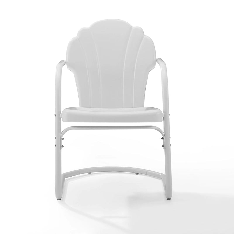 Lot de 2 fauteuils de jardin en métal Crosley Tulip - 24,5 l x 20,5 P x 32,88 H
