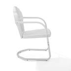 Lot de 2 fauteuils de jardin en métal Crosley Tulip - 24,5 l x 20,5 P x 32,88 H