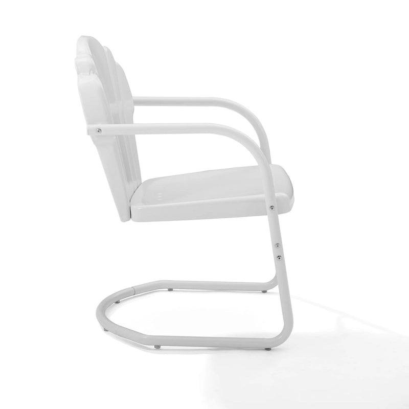 Lot de 2 fauteuils de jardin en métal Crosley Tulip - 24,5 l x 20,5 P x 32,88 H