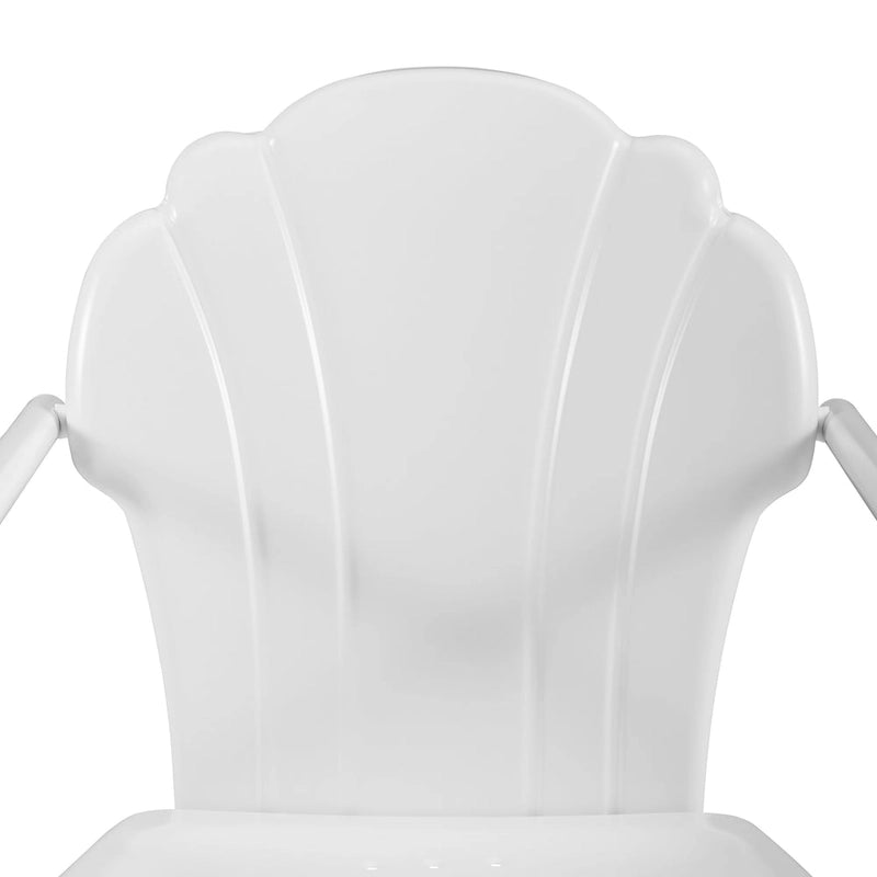 Lot de 2 fauteuils de jardin en métal Crosley Tulip - 24,5 l x 20,5 P x 32,88 H