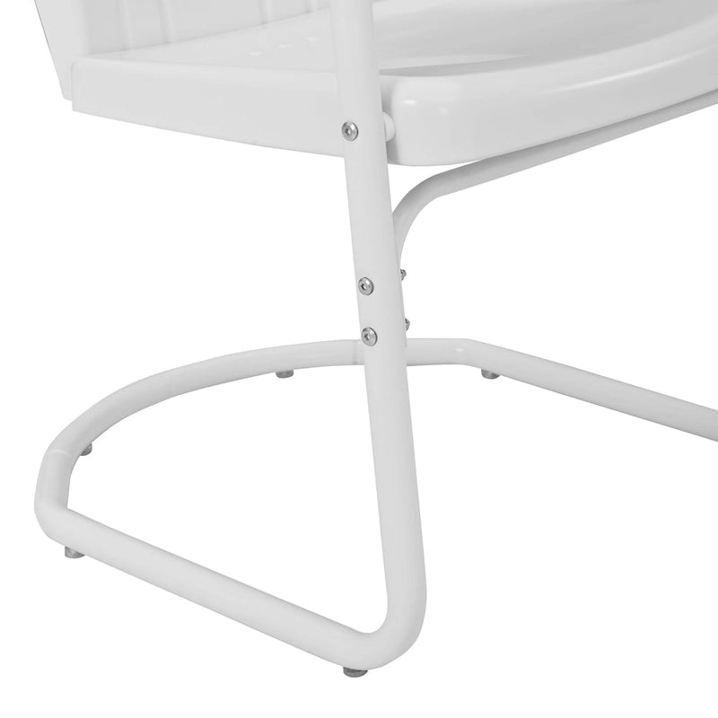 Lot de 2 fauteuils de jardin en métal Crosley Tulip - 24,5 l x 20,5 P x 32,88 H