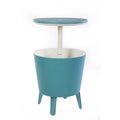 Keter Cool Bar Glacière de terrasse intérieure et extérieure et table d'appoint escamotable