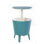 Keter Cool Bar Glacière de terrasse intérieure et extérieure et table d'appoint escamotable