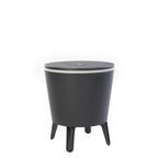 Keter Cool Bar Glacière de terrasse intérieure et extérieure et table d'appoint escamotable