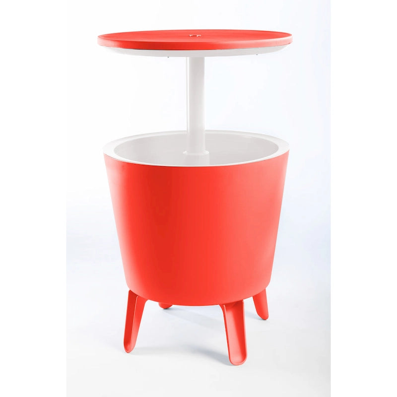 Keter Cool Bar Glacière de terrasse intérieure et extérieure et table d'appoint escamotable