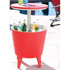 Keter Cool Bar Glacière de terrasse intérieure et extérieure et table d'appoint escamotable