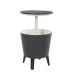 Keter Cool Bar Glacière de terrasse intérieure et extérieure et table d'appoint escamotable