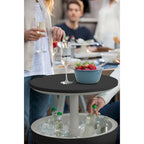 Keter Cool Bar Glacière de terrasse intérieure et extérieure et table d'appoint escamotable