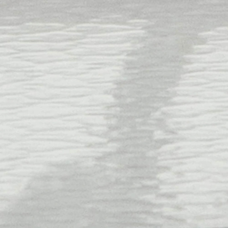 Table en métal en verre trempé rond de 23,75 po avec plateau à motif d'ondulations lisses