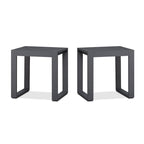 Lot de 2 tables d'appoint Baltic 20 grises par Real Flame - 20L x 18W x 20.5H
