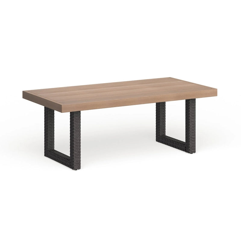 Table basse en osier d'extérieur Beaufort