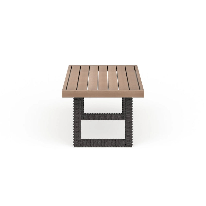Table basse en osier d'extérieur Beaufort