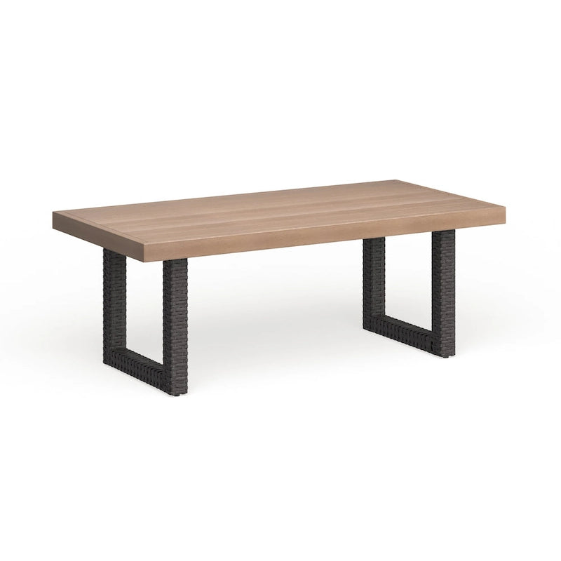 Table basse en osier d'extérieur Beaufort