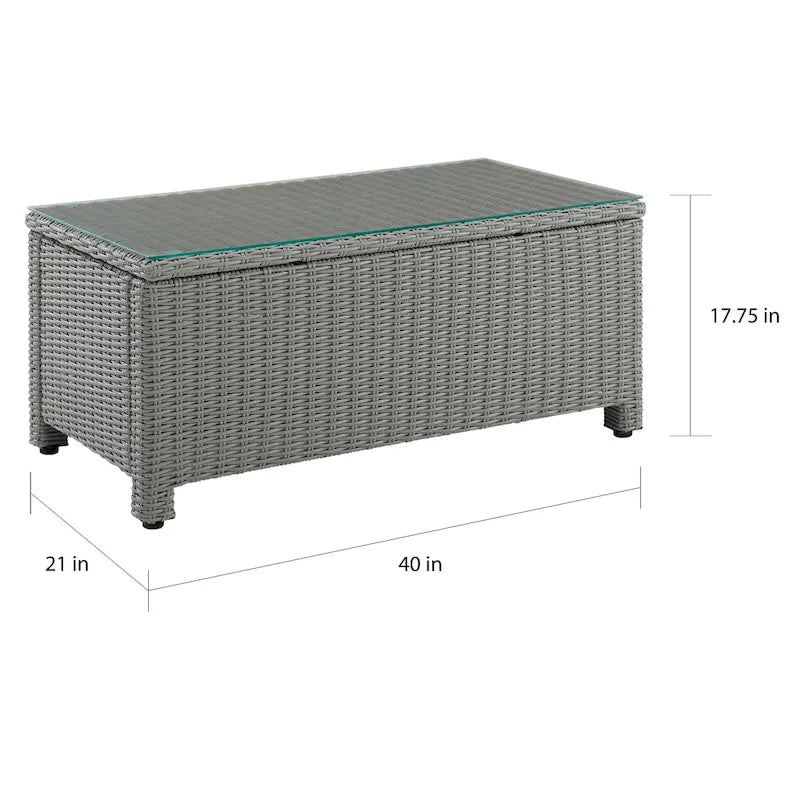 Table basse en osier Bradenton