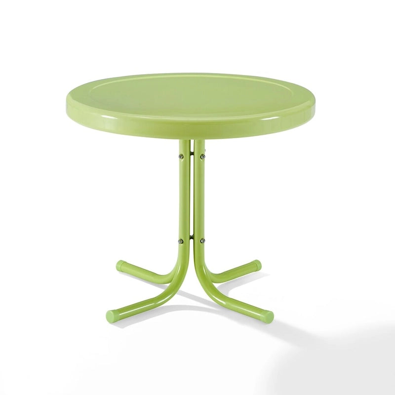 Table d'appoint rétro en métal Crosley, couleur citron vert