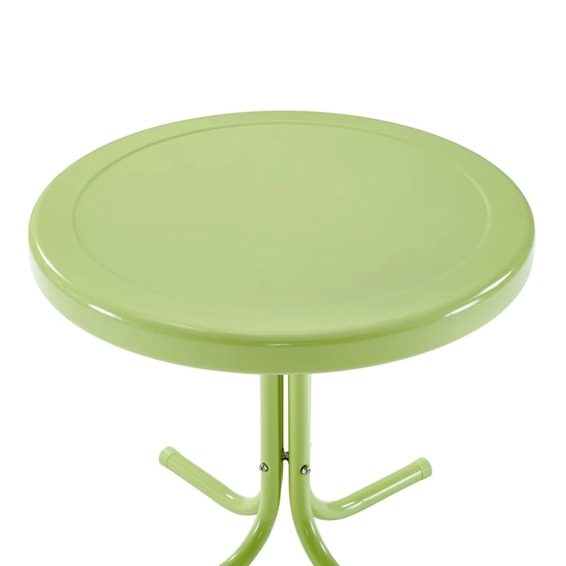 Table d'appoint rétro en métal Crosley, couleur citron vert
