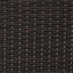 Fauteuil d'angle en osier Palm Harbor marron avec coussins gris - 26,5 L x 26,5 P x 30,5 H