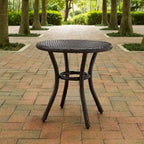 Table d'appoint ronde en osier d'extérieur Palm Harbor de Crosley